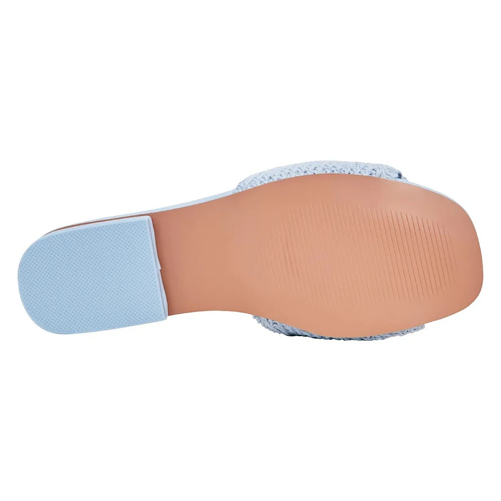 Hydrangea Flat Sandal