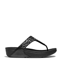 Women's Lulu Crystal-Mix Toe-Post Sandal