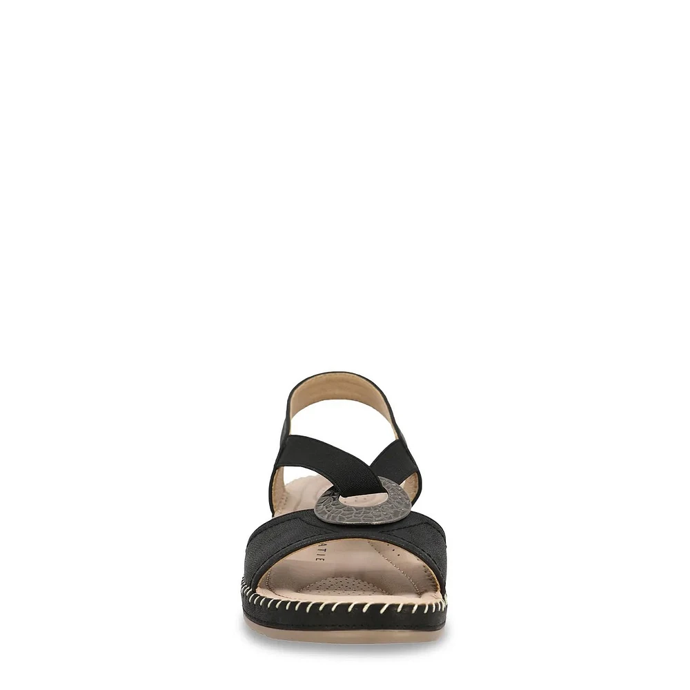 Women's Gabriella-01 Wide Width Wedge Sandal