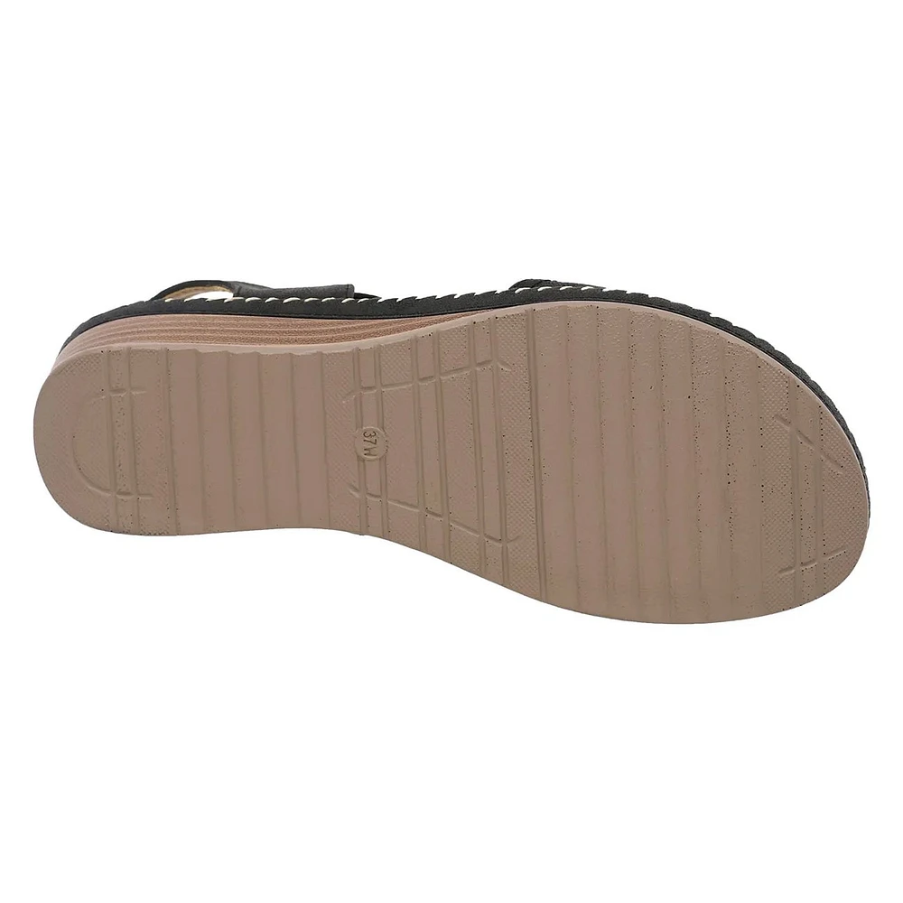 Women's Gabriella-01 Wide Width Wedge Sandal