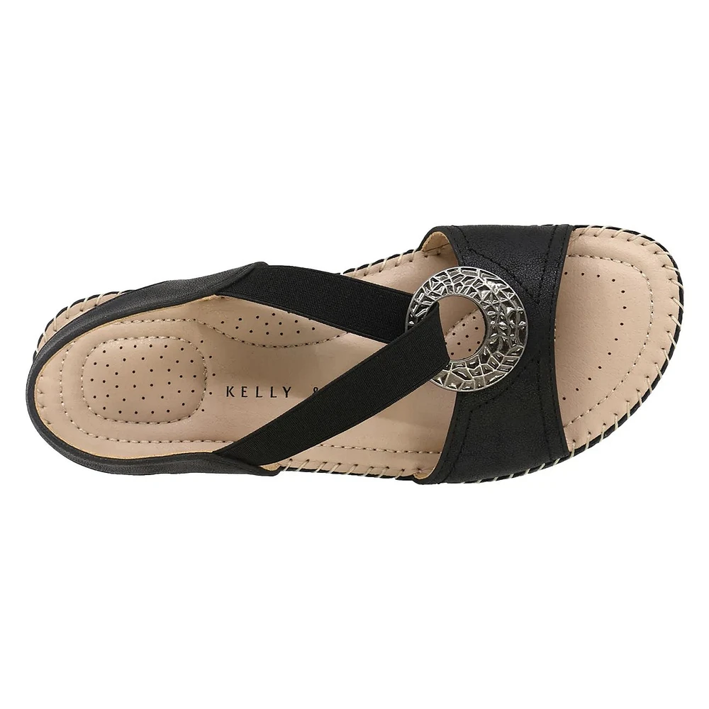 Women's Gabriella-01 Wide Width Wedge Sandal