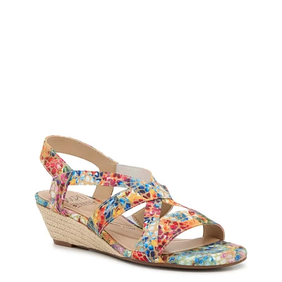 Gracine Wide Width Espadrille Wedge Sandal