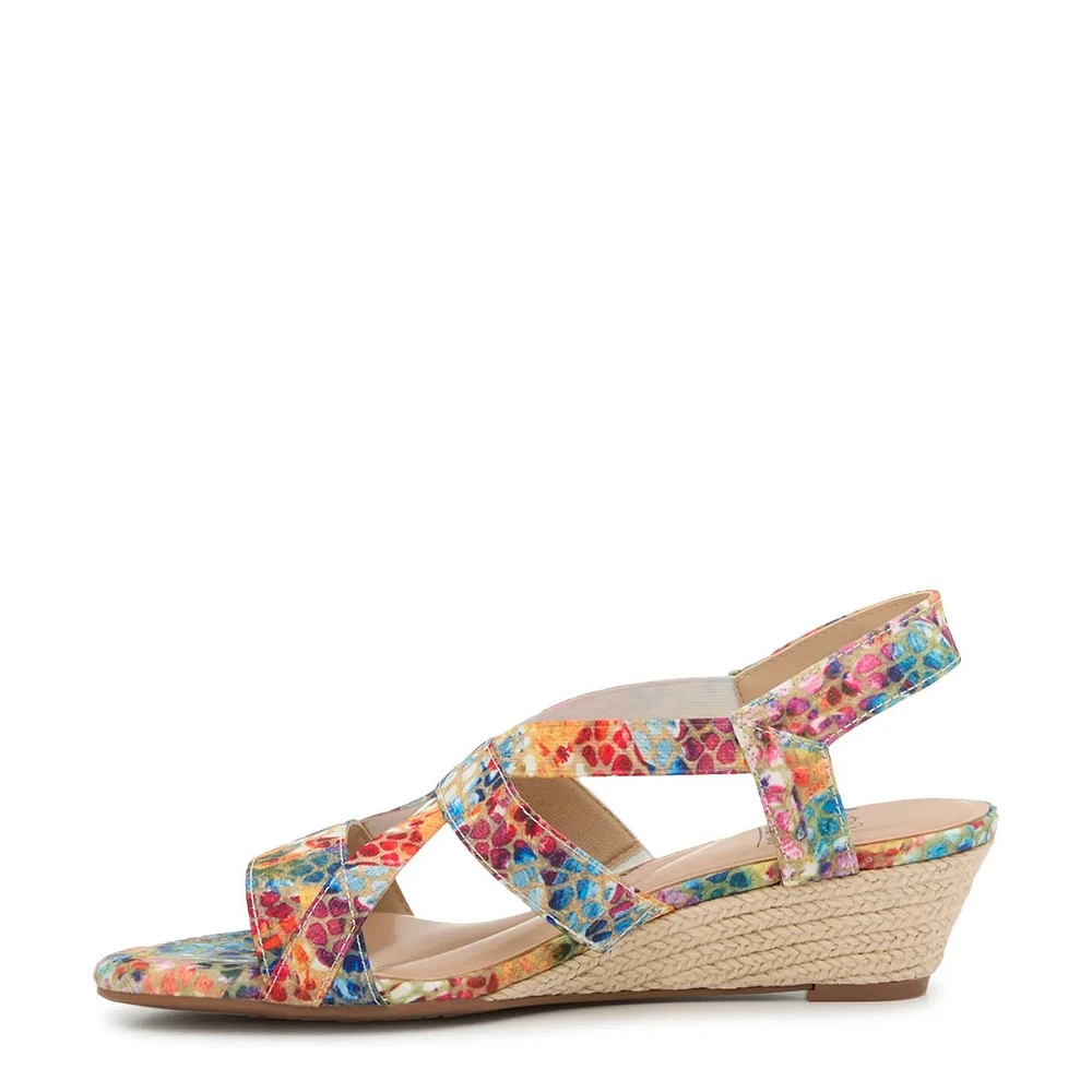 Gracine Wide Width Espadrille Wedge Sandal