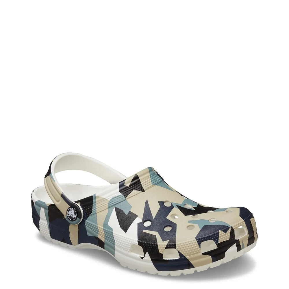 Unisex Classic Geo Camo Clog