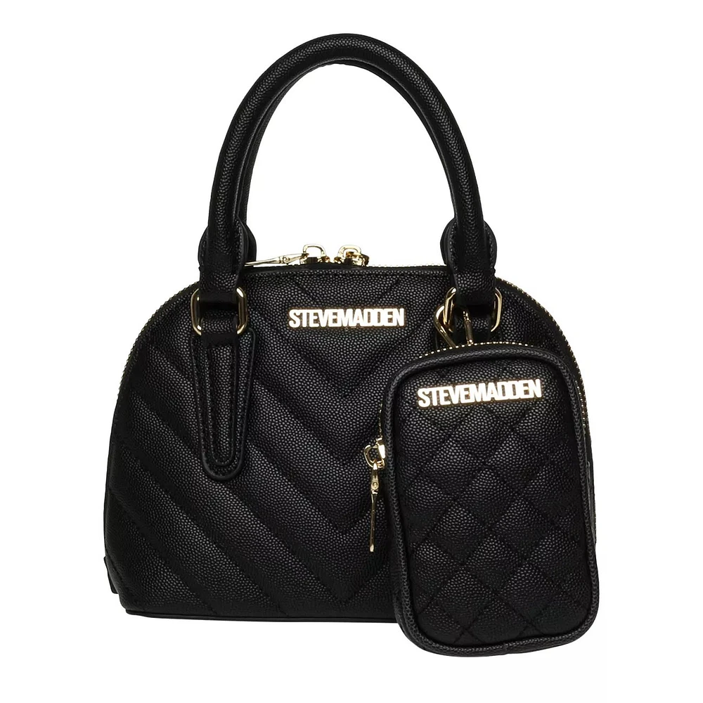 Quilted Mini Satchel Bag