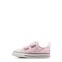 Toddler Girls' Embroidered Polka Dots Easy On Sneaker