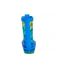 Toddler Boys' Waterproof Ombre Dino Rainboot