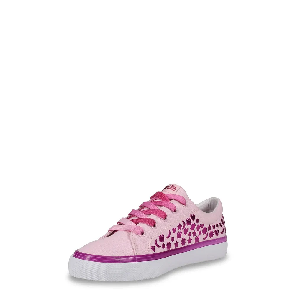Youth Girls Jumpkick Studded Foil Sneaker