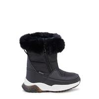 Youth Girls' Waterproof Zip Winter Boot