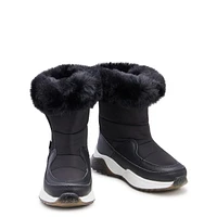 Youth Girls' Waterproof Zip Winter Boot
