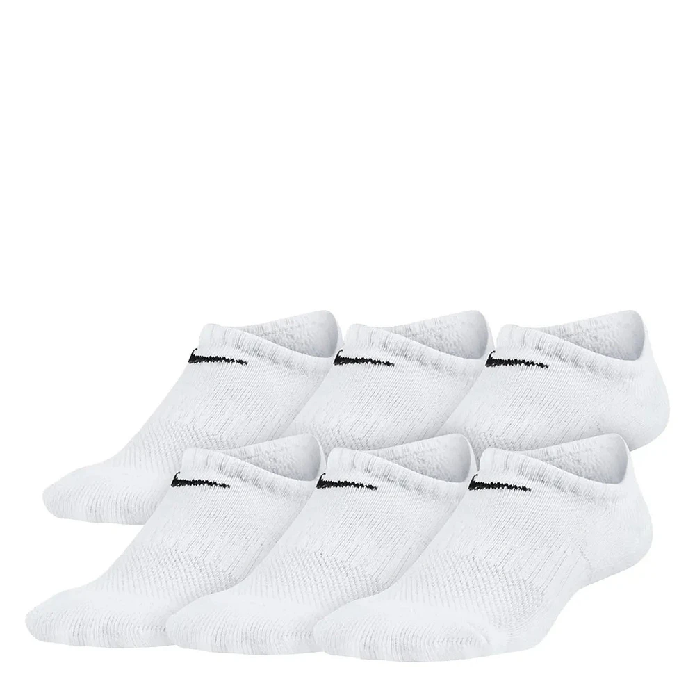 Kids' Performance 6-Pack Cushioned No-Show Socks