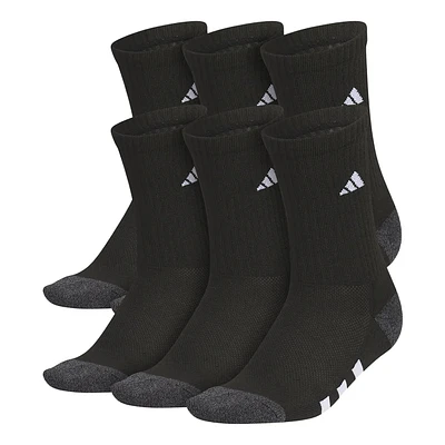 Boys' Cushioned 6-Pack Crew Socks