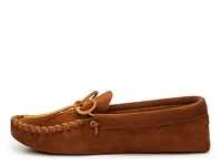 Leather Laced Softsole Slipper
