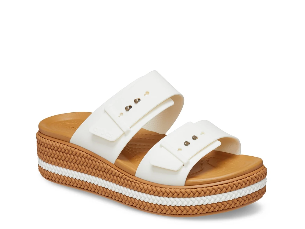 Brooklyn Woven Low Wedge Sandal