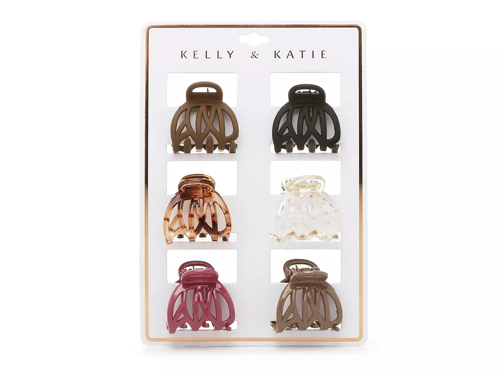 Open Weave Hair Clip Set