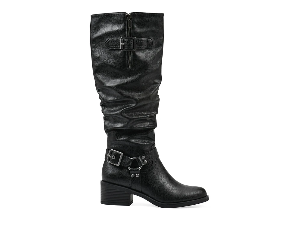 Cushion Wide Calf Riding Boot