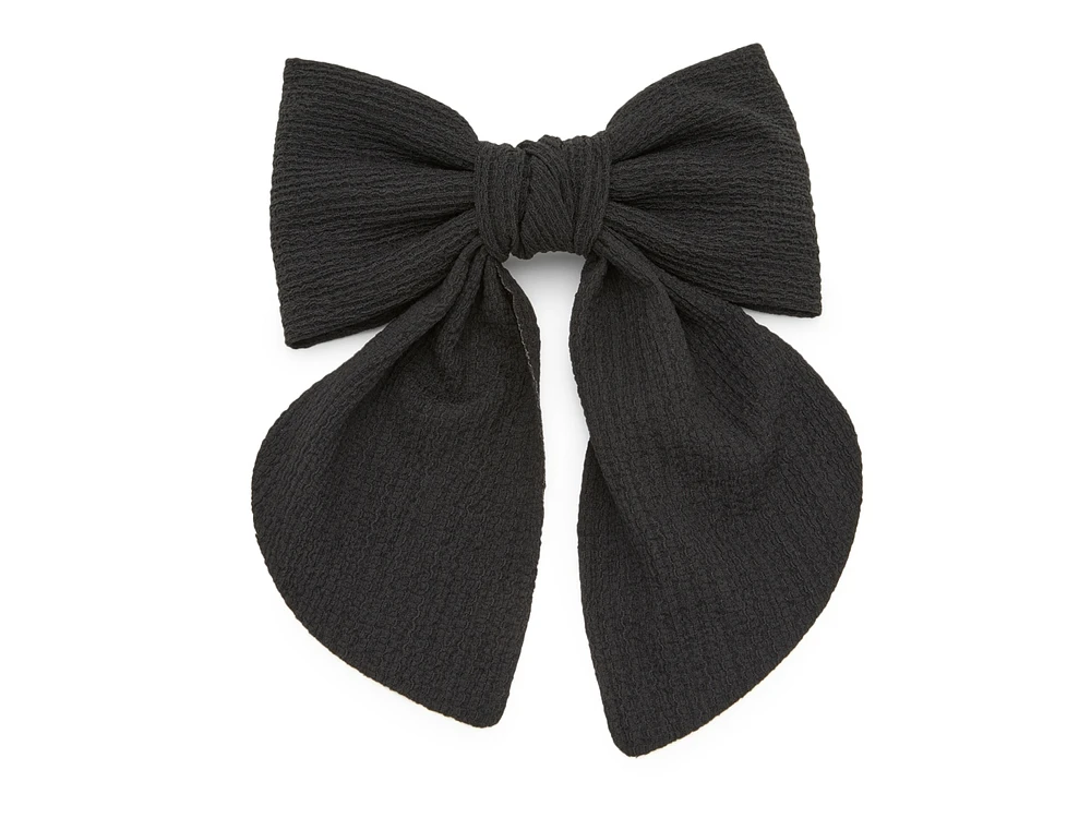 Textured Bow Hair Clip