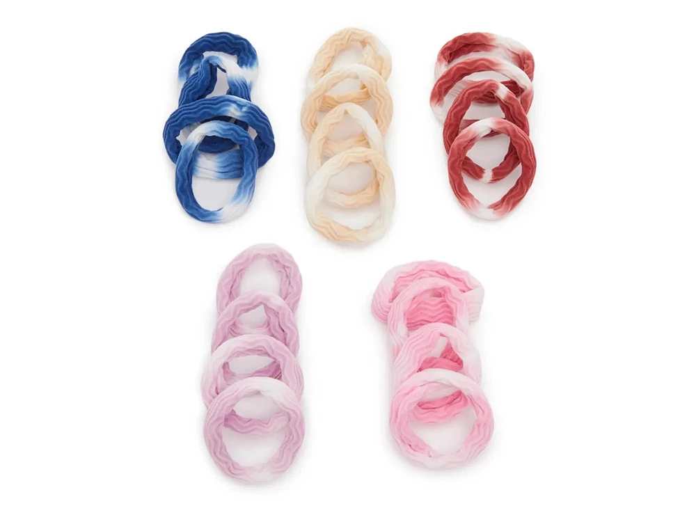 Tie Dye Hair Ties - 20 Pack