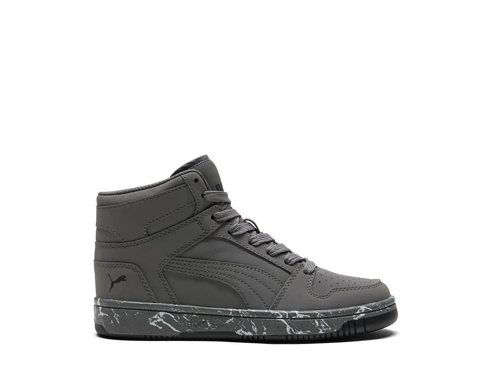 Rebound Layup Marble Speck High-Top Sneaker - Kids'