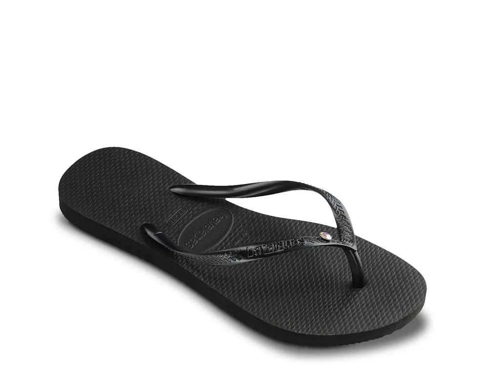 Slim Crystal SW II Flip Flop