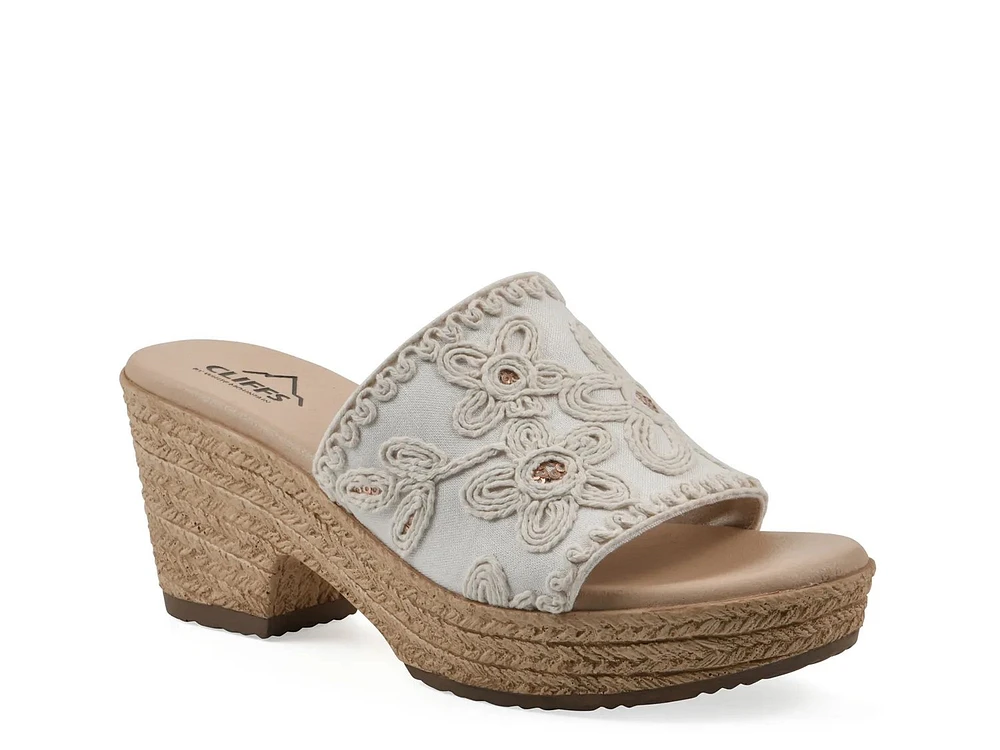 Biancia Espadrille Platform Sandal