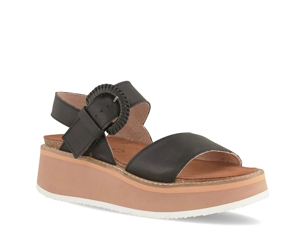 Crepe Wedge Sandal