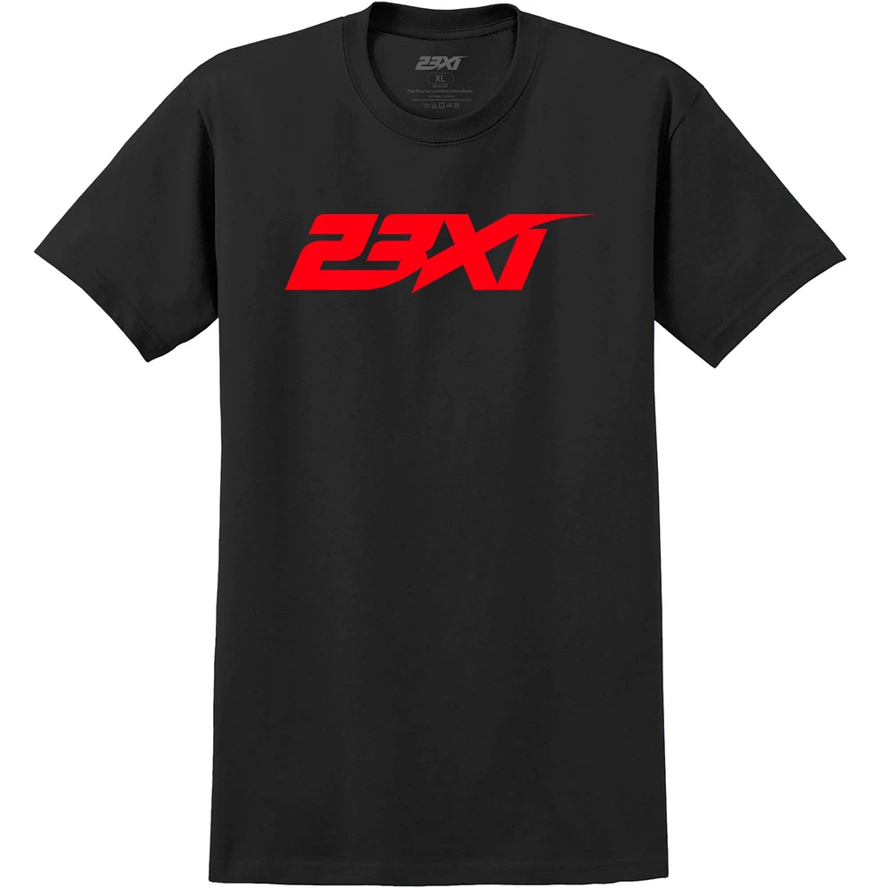 Men's  Black 23XI Racing Logo Tri-Blend T-Shirt