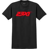 Men's  Black 23XI Racing Logo Tri-Blend T-Shirt