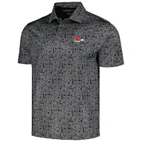Men's Barstool Golf Black 3M Open Polo