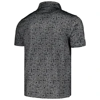 Men's Barstool Golf Black 3M Open Polo