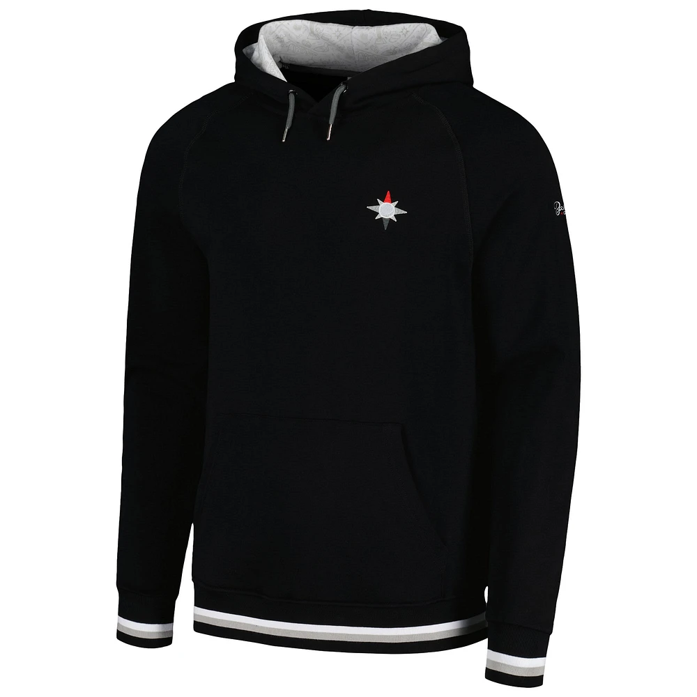 Sweat à capuche raglan ouvert 3M pour tabouret de bar homme Golf noir