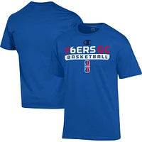 T-shirt d'entraînement authentique unisexe Champion Royal 76ers GC On-Court 2K League