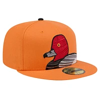 Casquette ajustée 59FIFTY orange Aberdeen IronBirds Theme Night Decoys New Era pour hommes