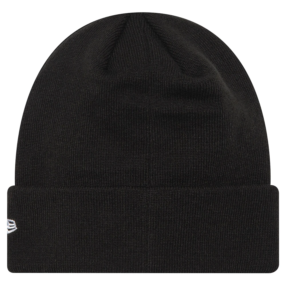 Men's New Era Black AC Milan Established Wordmark Cuffed Knit Hat