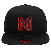 Men's New Era Black AC Milan M Logo Golfer Snapback Hat