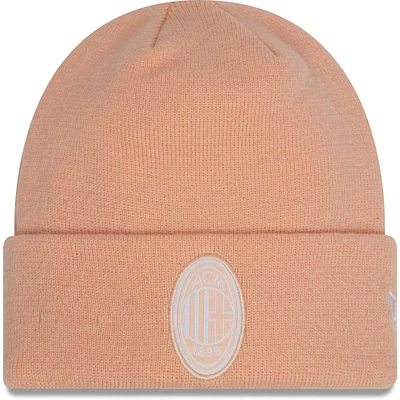Men's New Era Pink AC Milan Seasonal Color Cuffed Knit Hat