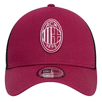Men's New Era Red AC Milan Trucker Adjustable Hat