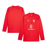 Men's Puma  Red AC Milan 2023/24 Quarter-Zip Training Top