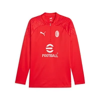 Men's Puma  Red AC Milan 2023/24 Quarter-Zip Training Top