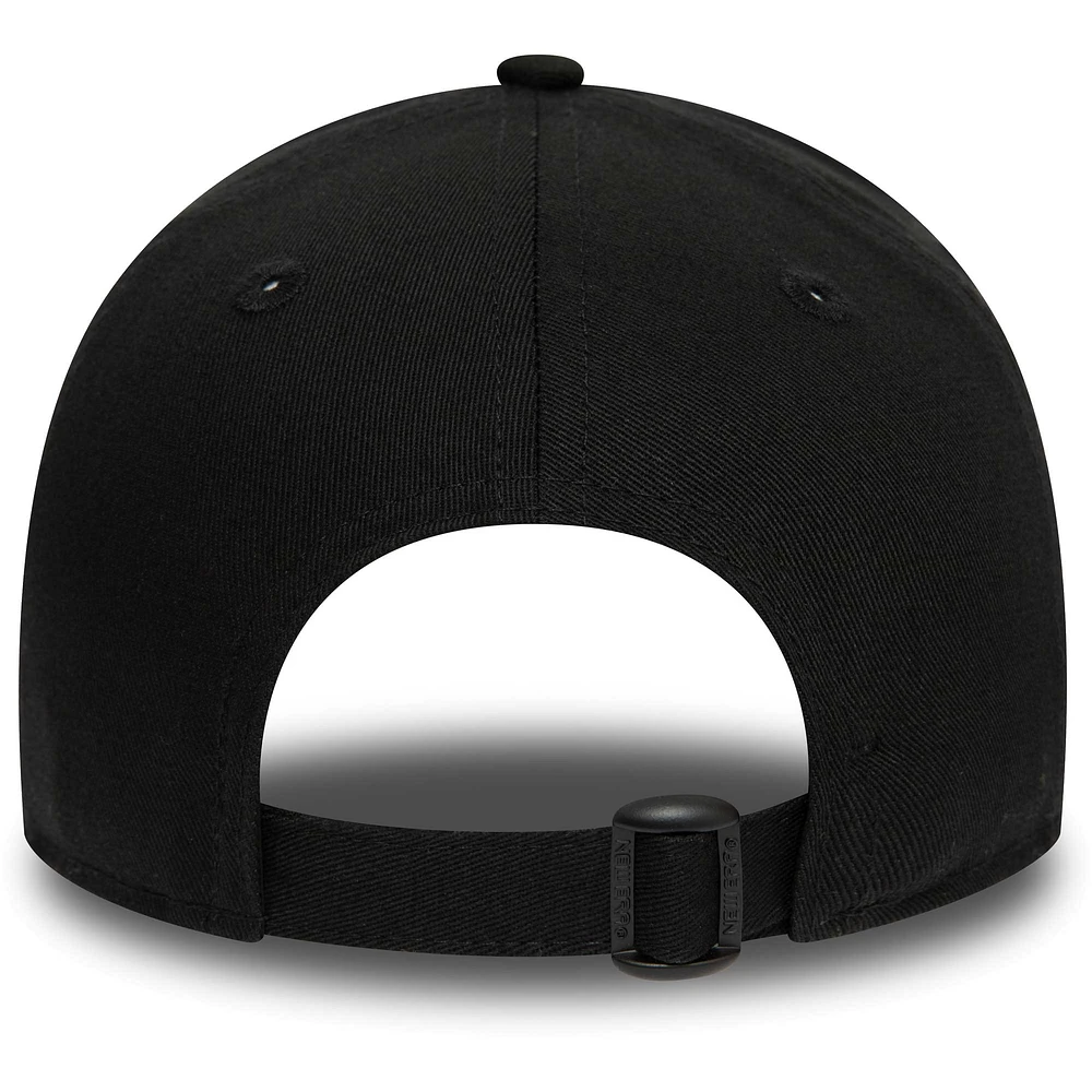 Youth New Era Black AC Milan Wordmark 9FORTY Adjustable Hat