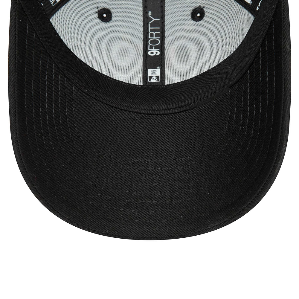 Youth New Era Black AC Milan Wordmark 9FORTY Adjustable Hat