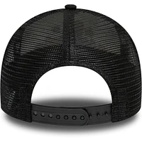 Youth New Era Black AC Milan Wordmark E-Frame 9FORTY Trucker Adjustable Hat