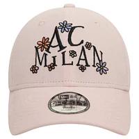 Youth New Era Light Pink AC Milan Needle Corduroy 9FORTY Adjustable Hat