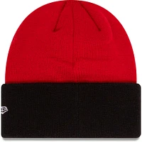 Youth New Era Red AC Milan Wordmark Cuffed Knit Hat