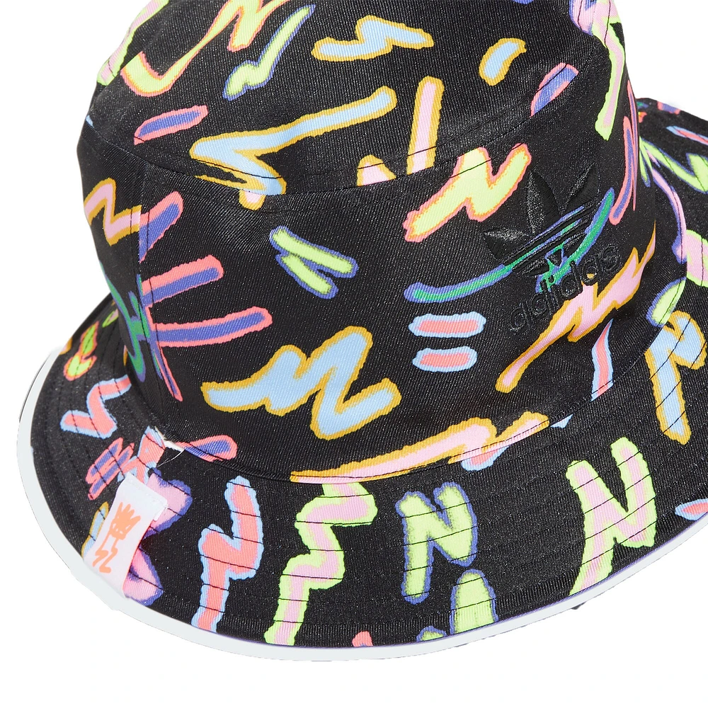 adidas Originals Purple/Black Logo Pride Reversible - Bucket Hat
