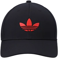 Men's adidas Originals Black Beacon Trefoil III Snapback Hat