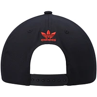 Men's adidas Originals Black Beacon Trefoil III Snapback Hat