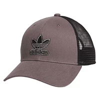 Men's adidas Originals Charcoal Icon 3.0 Trucker Adjustable Hat