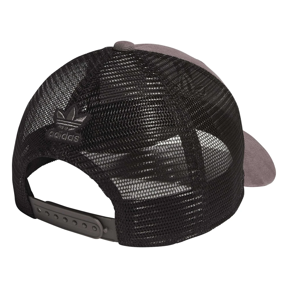 Men's adidas Originals Charcoal Icon 3.0 Trucker Adjustable Hat