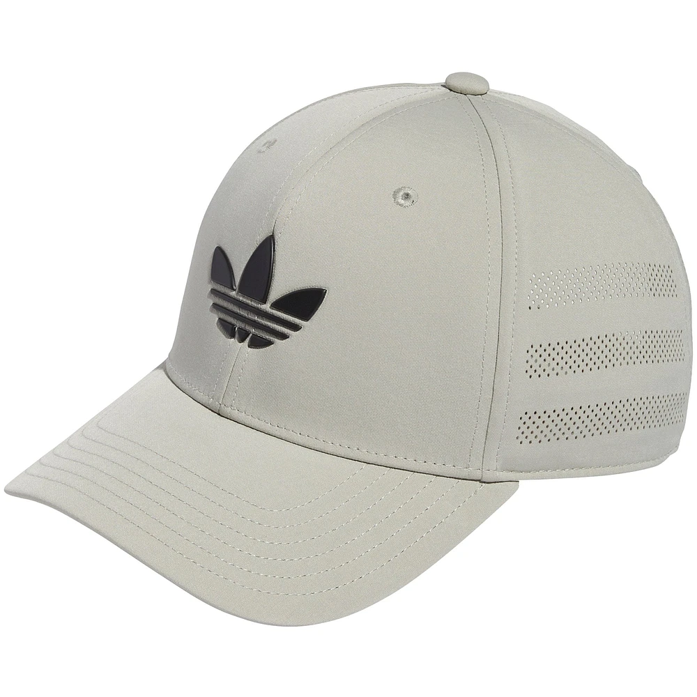 Men's adidas Originals Gray Beacon III Wordmark - Snapback Hat